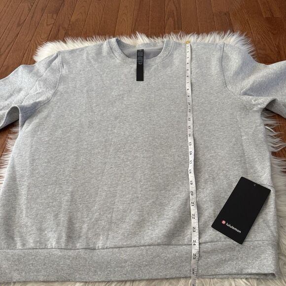 Lululemon Steady State Crew Sweatshirt Mens Medium Gray Fleece Lined Relaxed NWT - Picture 10 of 10